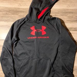 SOLD- Under Armour Logo Fleece Hoodie Kids XL